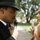 David Oyelowo as Selma’s Martin Luther King Jr. talks to director Ava DuVernay.
Courtesy of Paramout Pictures